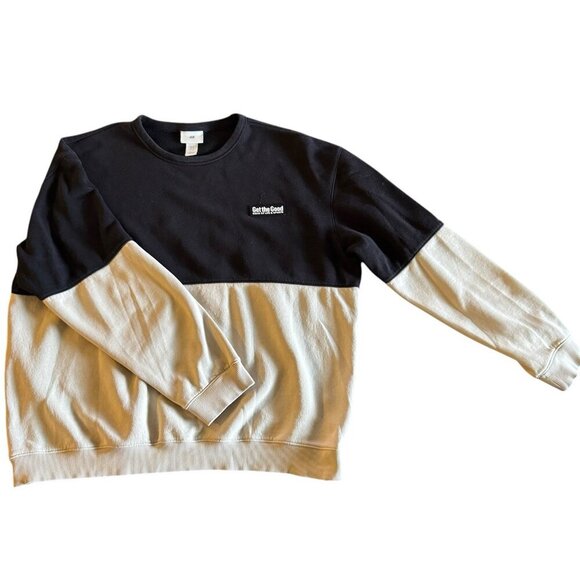 H&M Crewneck Pullover “Get The Good” Cozy Women’s Size Oversized Sweater XL - Picture 1 of 7